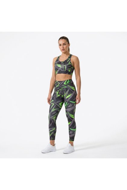 Women’s Plus Size 2-Piece Activewear Set with Sports Bra & High-Waist Leggings, Stretchy Workout Set | Made in Turkey