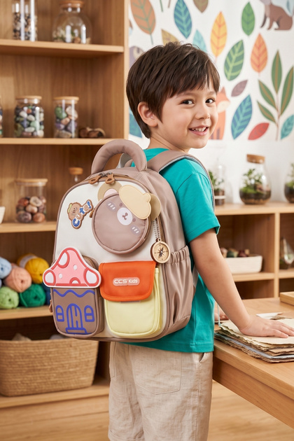 Ç-52021 Primary School Bag School Bag Brown