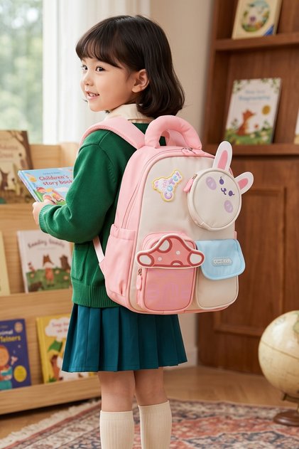 Ç-52021 Ana Okul Çantası Okul Çantası PEMBE