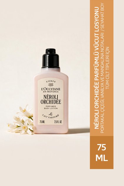 Néroli & Orchid Body Lotion, Containing Orange Blossom & Orchid, Travel Size, 75 ml