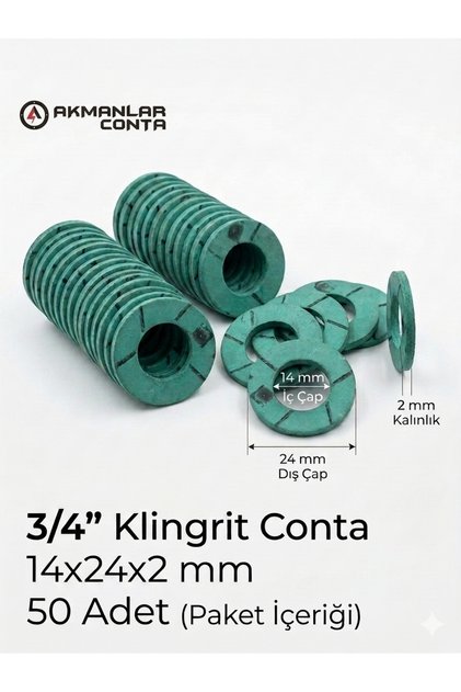 3/4 Klingrit Conta 14x24x2 mm 50 Adet