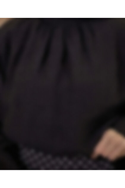 Siyah Şifon Velissa Bluz
