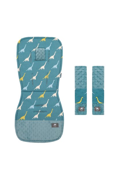 dinosaur Stroller Cushion & Seat Belt Cover 2Pcs/Set Universal Baby Pram Seat Pad Soft Kids Pushchai
