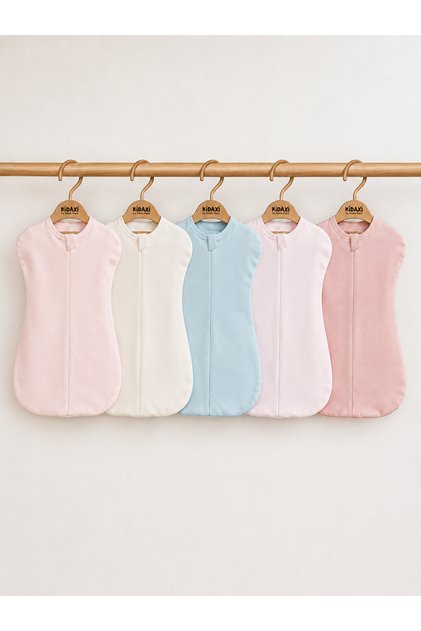 100% Cotton Zippered Baby Swaddle-Sleeping Bag