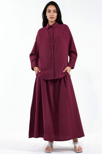 Msn Cotton Viscose Linen Two-Piece Set