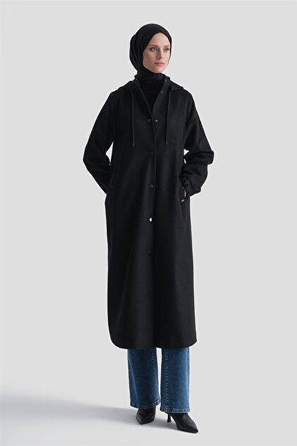 Hooded Coat Black