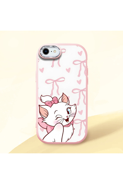 iPhone 7 Compatible Case Camera Protector Pink Cartoon Pattern Silicone Lover Couple Phone Case