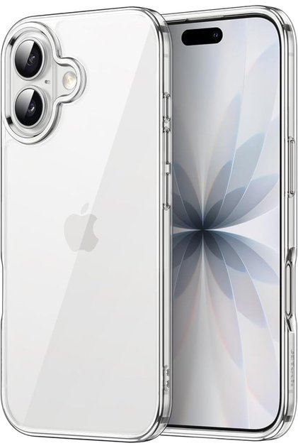 Geetek Clear Anti-Yellowing Mobile Phone Case for iPhone 17, Transparent | Shock Protection, Hard Shell Polycarbonate Back