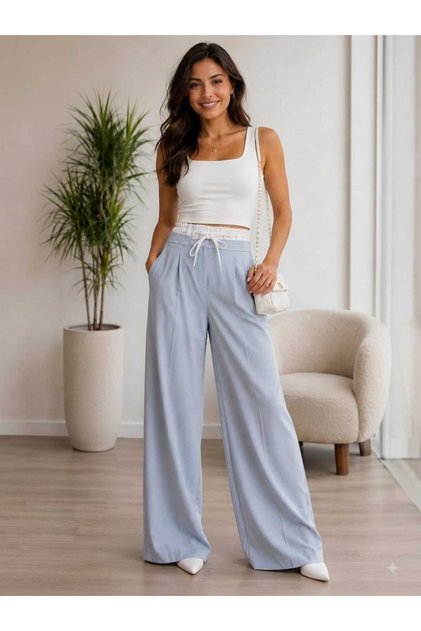 Women's Palazzo High Waist Wide-Leg Classic Stylish Pants