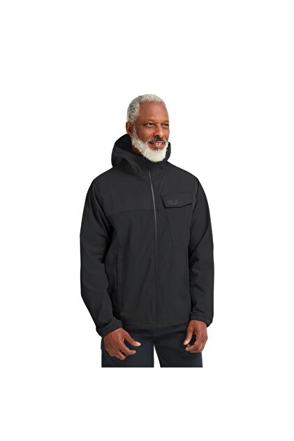 Jack Wolfskin Lake Ridge Hooded Erkek Mavi Outdoor Ceketi ERKEK