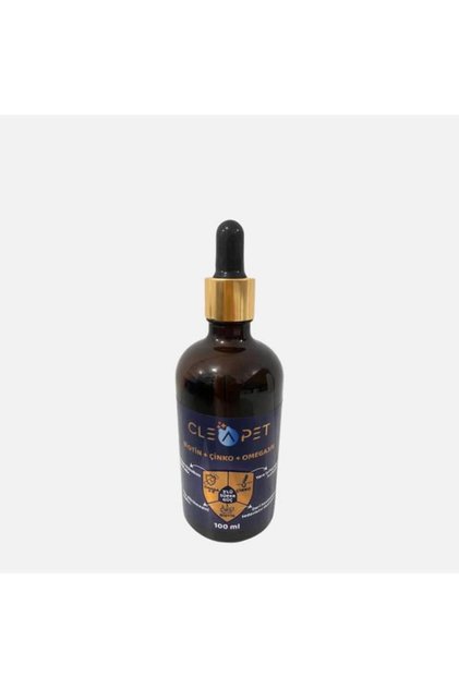 10'u 1 Arada Biotin Çinko Omega Damla 100ml - Tüy Dökülmesi Karşıtı-Kedi Köpek