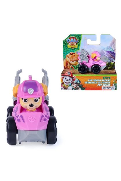 Mini vehicul cu figurină, Patrula Cățelușilor: Filmul Dino, Pup Squad Racers, Skye