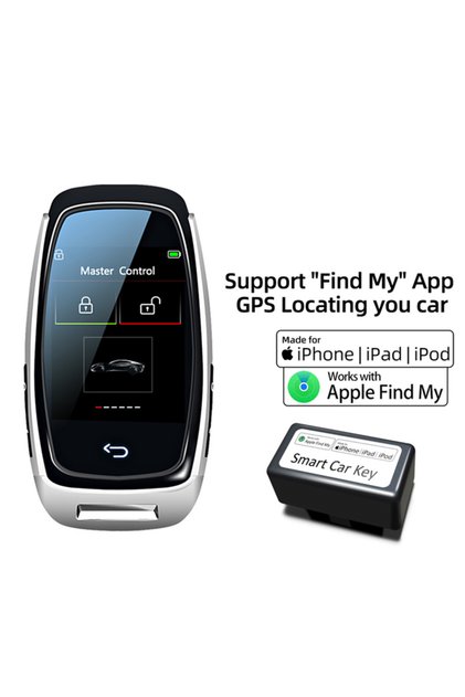 مفتاح CF920FM فضي 12 لغة CF920 مفتاح تحكم عن بعد عالمي معدل بشاشة LCD لسيارة BMW Benz Audi Fiat Lexus Chr