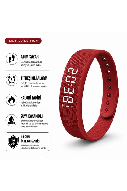 Akıllı Titreşimli Alarm Bilekliği – Sessiz Uyandırma ve Güçlü Titreşim