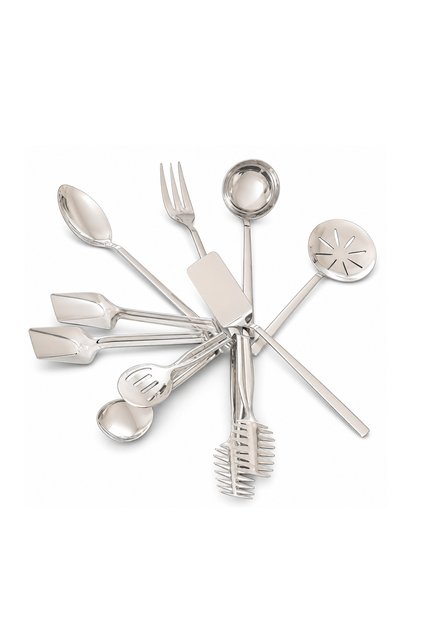 Alize Sade 8 Piece Tongs Serving Set Full Set 304 Quality Stainless Steel 18/10 Cr-Ni
