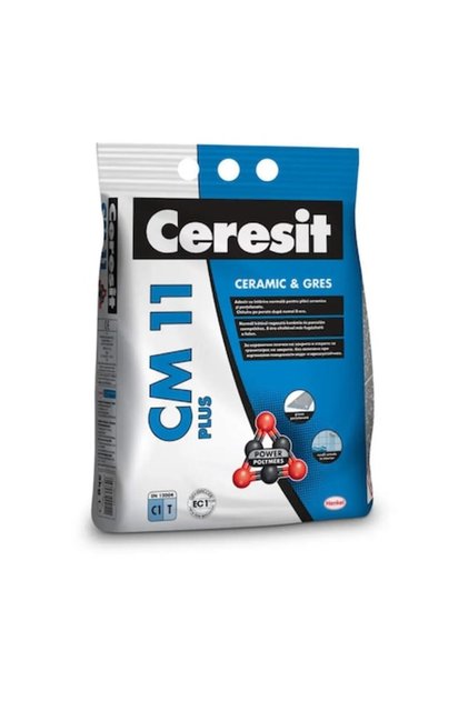 Adeziv pentru gresie CM 11 Plus 5 kg gri, pentru interior/exterior