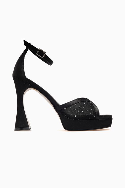 Women's evening shoes 26y ykşk-8587 black