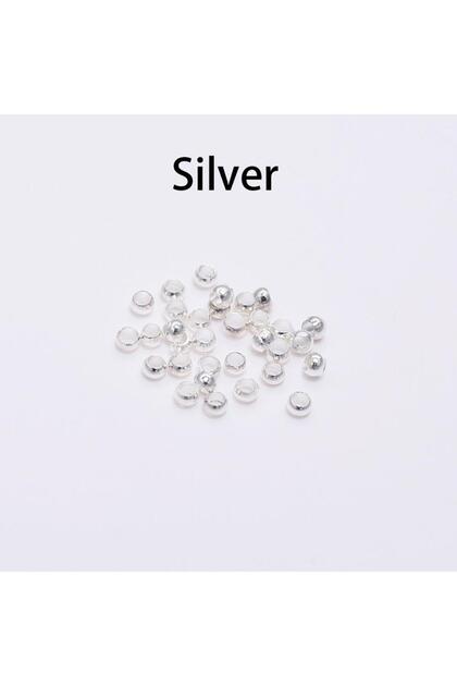 2mm Silver 500pcs/lot Gold Silver Copper Ball Crimp End Beads Dia 1.5-3mm Stopper Spacer Beads For D