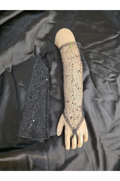 Amaris Sparkling Sequined Girl's Sharmaran Gloves