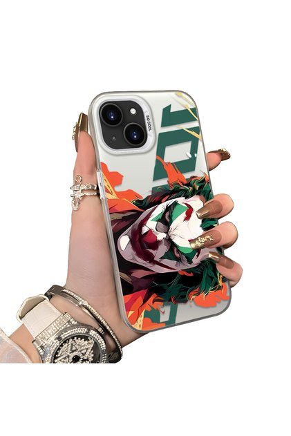 iPhone 13/14 Compatible Hard Acrylic Back Silicone Edge Lens Protection Joker Case