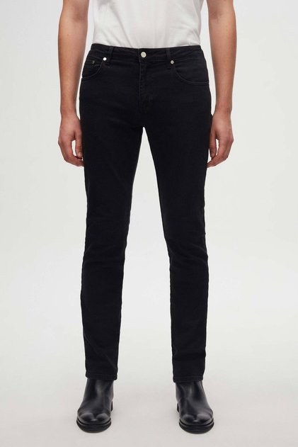 Slim Fit Antrasit %100 Pamuklu Denim Pantolon