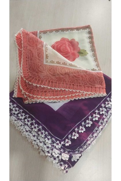 100 X 100 Polyester Blended Crochet 2-Piece Dowry Gift Set