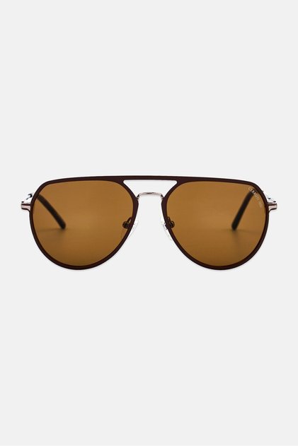 Men CR 80021 Aviator Sunglasses, Brown