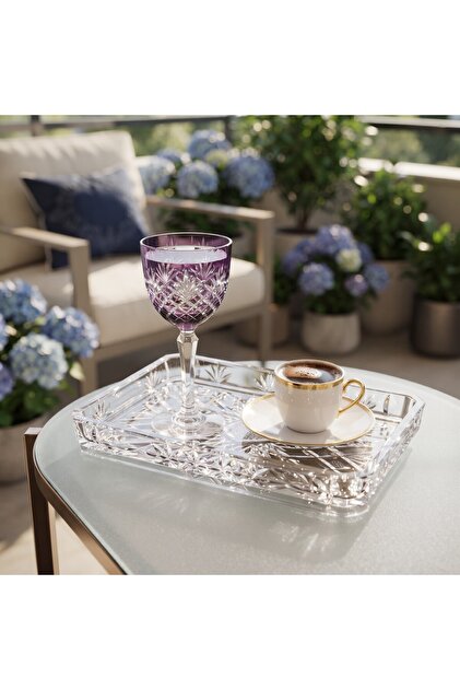 Crystal Colored Coffee Cup 165 ml - Water Glass
