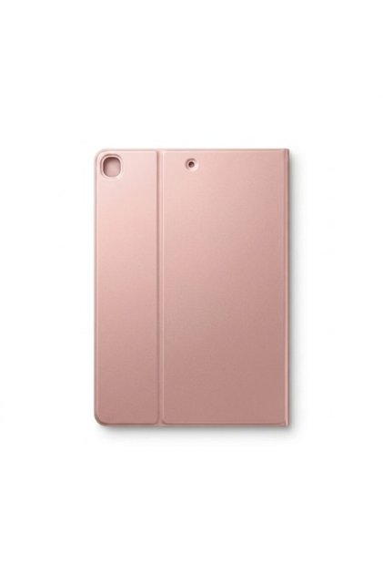 Husă tip carte pentru iPad 10.2 inch (gen. 7/8/9), material textil, suport multi-unghiular, funcție de veghe/trezire automată, auriu roz