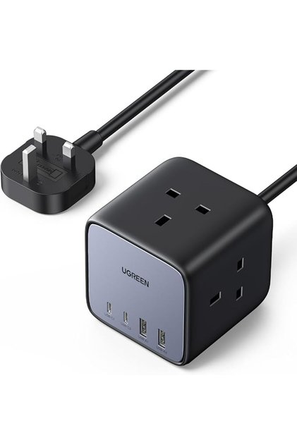 7-in-1 Power Strip 65W GaN Nexode Charging Station with 3 AC Outlets