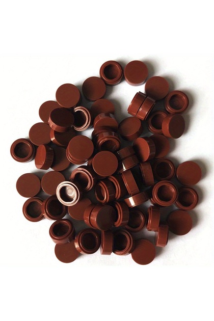Brown 200pcs/lot Tile 1x1 Round Special Brick Building Block Small Particle Bulk Bricks Parts Diy To