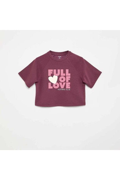 Loose Fit Short-Sleeved T-Shirt Purple