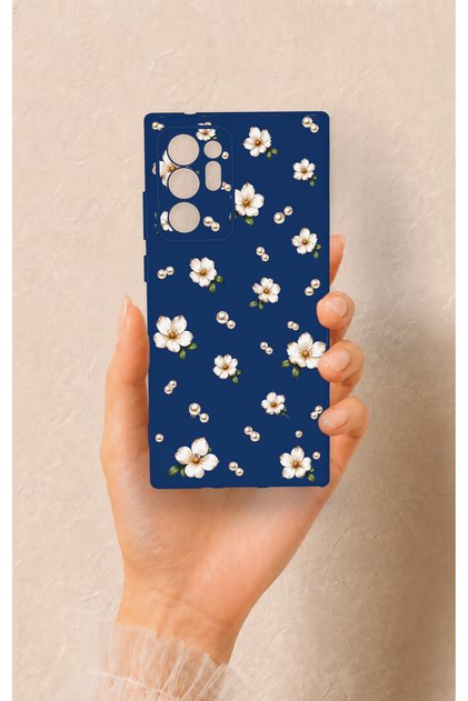 Samsung Note 20 Ultra Compatible Daisy Pearl Pattern Silicone Case