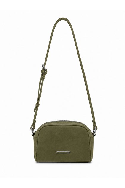 Liora Khaki Green Suede – Yeşil Süet Kumaş Ayarlanabilir Askılı Kadın Omuz ve Çapraz Çanta
