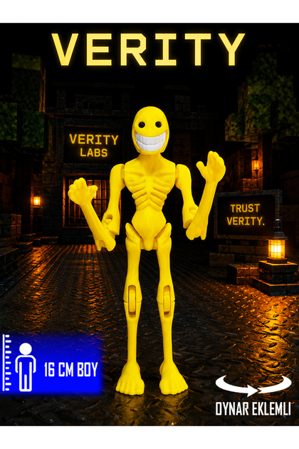 Verity Tüm Eklemleri Hareketli Minecraft Roblox Karakter Figür Oyuncak Robot Tarzında 16 Cm
