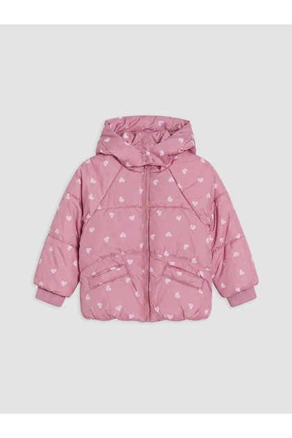 Vizyon New Season Lilac Hooded Girl's Inflatable Coat