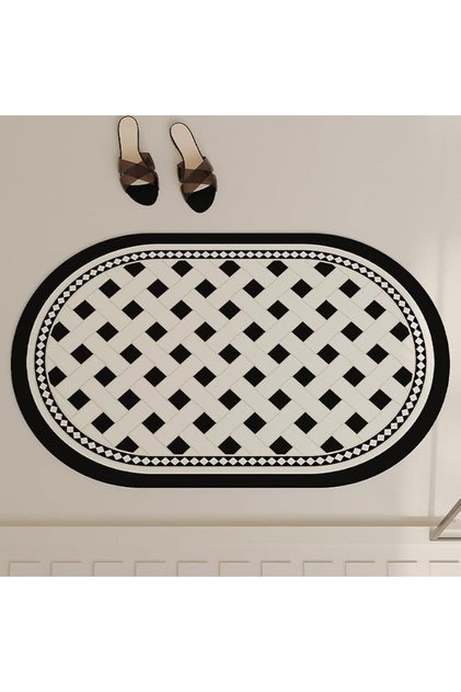 Semicircular Welcome Door Mat Cute Sun Print Outdoor Floor Mat Non-Slip and Durable