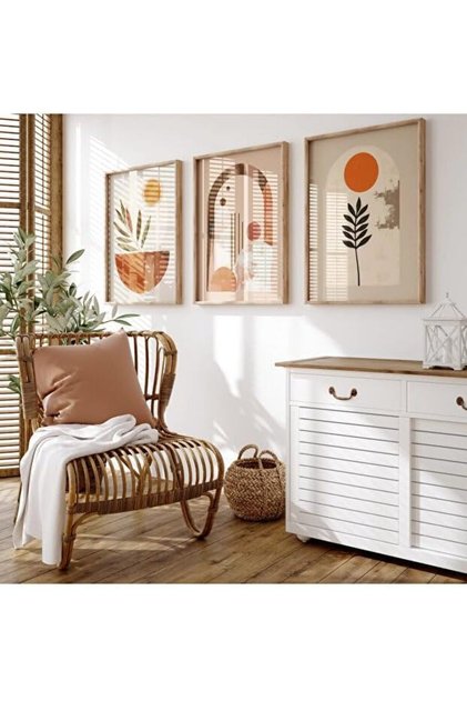 Signtouch Decorative Wall Art Set of 3 Wooden Frame 40x60 cm