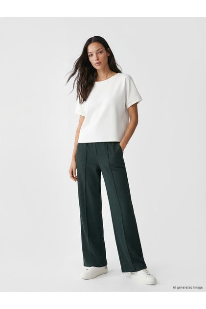 Pantaloni de trening de damă cu talie elastică