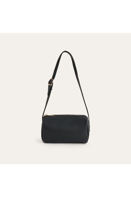 Women's Black Cylinder Handbag