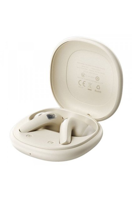 Casti True Wireless W3, Bluetooth, ANC, Кафяв