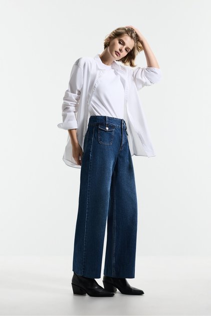 Yama cepli wide leg jean