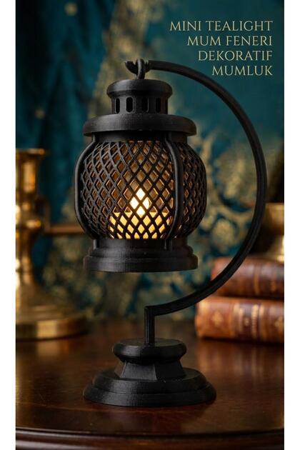 Mini tealight mum feneri dekoratif mumluk