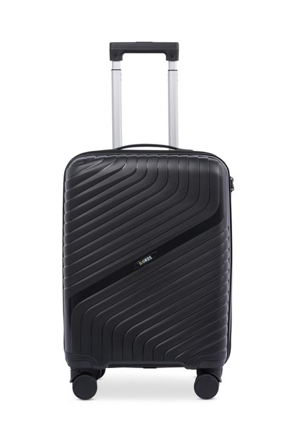 20" Luggage with Anti-Theft Zipper | Polypropylene(PP) Material | Lightweight | TSA Lock | 360°, 4-Wheels | Telescopic Handle | Tough Suitcase for Travel KTR-700-20-Black
