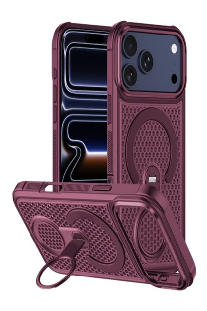 MeshMag » iPhone 18 Pro - Husa Mesh, MagSafe, KickStand Ring |