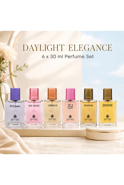 Daylight Elegance Women's Perfume Gift Set, 6 x 30 ml, Fresh Floral Collection