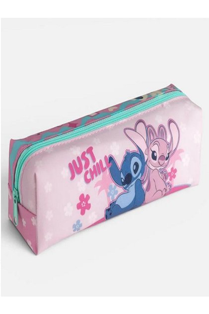 Penar Cilindric Roz Stitch 19x6x6cm