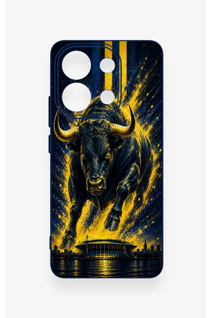 Redmi Note 13 4g Compatible Kadiköy Bull Patterned Silicone Case
