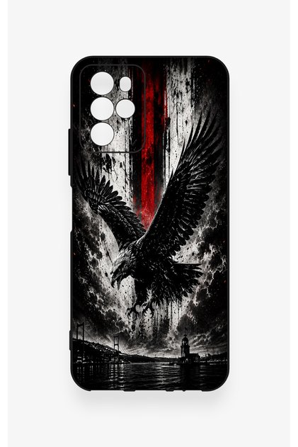 Omix X700 Compatible Black Eagle Patterned Silicone Case