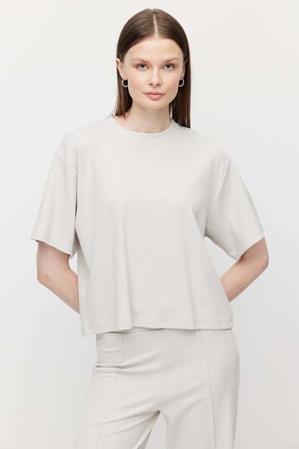 Women's Soft Textured Oversize T-Shirt